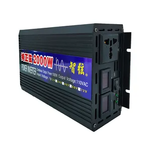 3000W 순수 사인파 인버터 12V 24 볼트 220 자동차 홈 트럭 배터리 높은 전원 변환기