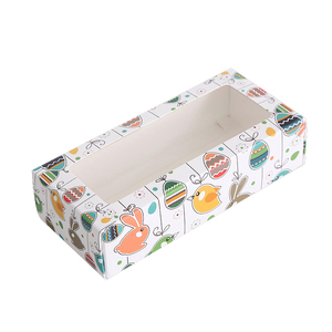 Tùy chỉnh sang trọng màu trắng rỗng Hộp bao bì mỹ phẩm, vớ các tông hộp giấy nhỏ với cửa sổ - Product Image 2