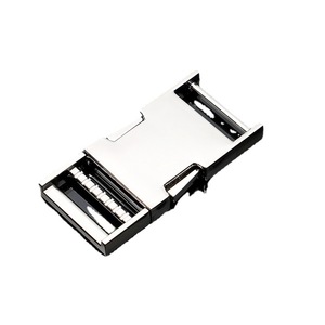 Hebilla Deslizante de Aleación Metálica para Bolsos, Color Plata y Negro, Duradera - Product Image 4