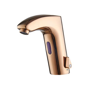 <span class=keywords><strong>Fissler</strong></span> moderne entièrement automatique capteur intelligent robinet laiton finition noire eau chaude froide bassin intégré robinet de lavage des mains en gros - Product Image 1