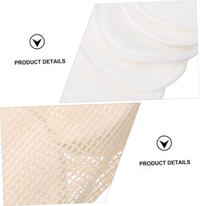 Tampons démaquillants réutilisables en fibre de bambou écologiques Tampons en coton lavables pour le visage - Product Image 6