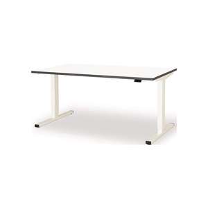 MAUSEr Standing/lugar de trabajo sentado levero, 250xW1,600xD800mm señal blanca, RAL9003/blanco electrónico ajustable en altura - Product Image 1