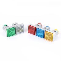 Harga Terjangkau Panel Kotak Warna Biru LED Digital Voltage Meter Indikator Tampilan Digital Voltmeter