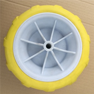 <span class=keywords><strong>Rueda</strong></span> de Espuma de PU CANDOR Herringbone de 180 mm con Alta Resistencia al Desgarro y Excelente Protección Contra Pinchazos, Capacidad de Carga de 35 kg para Carretillas de Jardín - Product Image 5