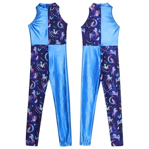 Leotardo elástico de una pieza para niñas de 6 a 16 años, traje de gimnasia para bailar, entrenamiento de ballet, juegos y competencias. - Product Image 5