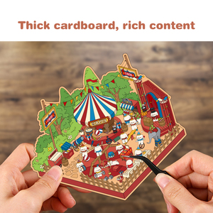 Keybaby Tùy Chỉnh OEM Không Thấm Nước Stereoscopic Isometric Phim Hoạt Hình Mini <span class=keywords><strong>3D</strong></span> Nụ Hôn Cắt Vinyl <span class=keywords><strong>Sticker</strong></span> Cảnh Cảnh Dán Cảnh Quan Cho Trẻ Em - Product Image 5