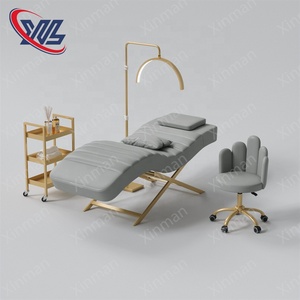 Lit de soin moderne pour salon, canapé de beauté rembourré, lit de massage spa, lit de beauté pour extensions de cils - Product Image 5