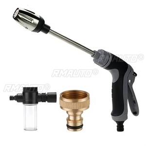 Pistolet à eau haute pression pour tuyau d'arrosage de jardin, pulvérisateur de nettoyage avec poignée pour lavage de voiture 3/4 pouces - Product Image 1