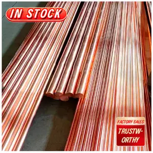 Varilla de cobre 99.99% de alta pureza de fábrica MOQ baja/varilla de cobre brillante roja en proveedor de China