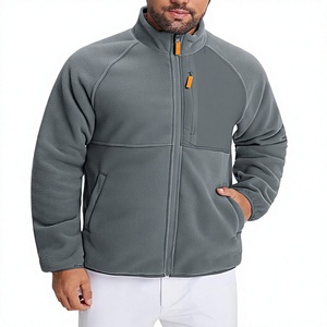 Wholesale OEM Men's <b>Reversible</b> Waterproof Eco-Friendly Fleece <b>Jacket</b> 5 Pockets Lightweight Zip Winter Warm Casual Coat - Product Image 2