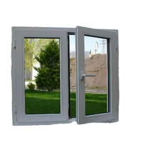 Ventanas Horizontales de PVC de Alto Rendimiento con Vidrio Templado Enrollable, Marco de Aleación de Aluminio con Triple Cámara y Pantalla Magnética