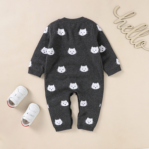 Mixiong รอมเปอร์แขนยาวลายลูกแมวน้อยน่ารักเสื้อผ้าสำหรับฤดูหนาว0-24เดือนรอมเปอร์ผ้าฝ้ายนุ่มสำหรับเด็กทารก - Product Image 6