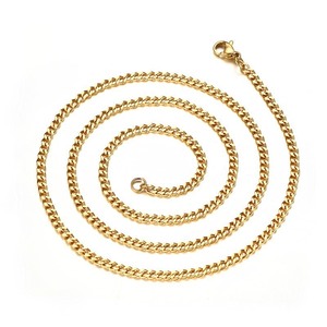 Collana a Catena Rolo Personalizzata in Acciaio Inossidabile 316L per <span class=keywords><strong>Uomo</strong></span> e Donna, Collana a Maglie Grezze - Product Image 5
