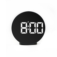 Horloge LED circulaire multifonctionnelle Grand écran LCD Capteur de puissance USB Alarme multi-boutons Home Office Living Outdoor Use