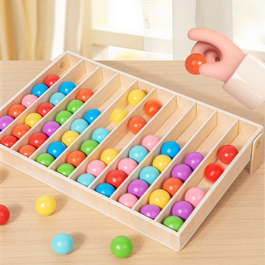 New Arrivals Colorful Balls in Place <b>Box</b> Battle Board Game Fine Motor Sensory Early Educational <b>Toys</b> for Kids Boys Girls - Product Image 3