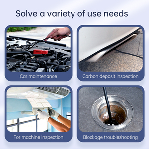 เครื่องมือซ่อมรถยนต์<span class=keywords><strong>4</strong></span>.3นิ้ว <span class=keywords><strong>IP</strong></span> HD 1080P 6LED ภาพหน้าจอขนาดใหญ่เลนส์8มม. แข็ง<span class=keywords><strong>5</strong></span>ม. กล้องส่องอุตสาหกรรม - Product Image 5