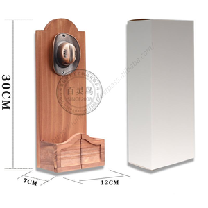 Imán de nevera con forma de sombrero de vaquero, abridor de botellas magnético de madera vintage YD373 para montar en la pared, venta al por mayor - Product Image 1