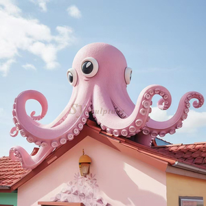 Ngoài Trời Lớn sợi thủy tinh điêu khắc tùy chỉnh khổng lồ kingcrab cá <span class=keywords><strong>m</strong></span>ập tô<span class=keywords><strong>m</strong></span> hù<span class=keywords><strong>m</strong></span> <span class=keywords><strong>m</strong></span>ô phỏng động vật kích thước cuộc sống bức tượng khuôn trang trí sân vườn - Product Image 2