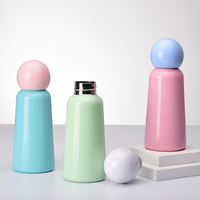 Bouteille d'eau isotherme en acier inoxydable à double paroi, design mignon, grande capacité 500 ml, écologique, flasque sous vide, garde au chaud, tasse cadeau