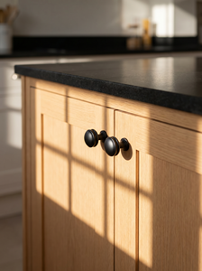 OEM Factory <strong>Matt</strong> <strong>Black</strong> Aluminum Alloy Modern Drawer Cabinet Cylindrical <strong>Knob</strong> Easy Installation <strong>Pull</strong> Furniture Kitchen Bedroom - Product Image 2