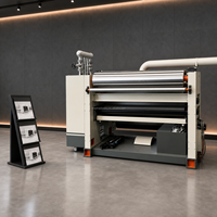 Machine à onduler le carton simple face pour la fabrication de carton ondulé simple, avec panneau de commande tactile, disponible en plusieurs largeurs