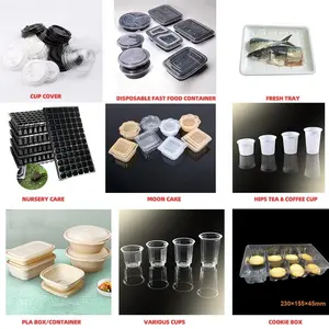 자동적인 고능률 기계를 만드는 처분할 수 있는 플라스틱 음식 콘테이너 그릇 격판덮개