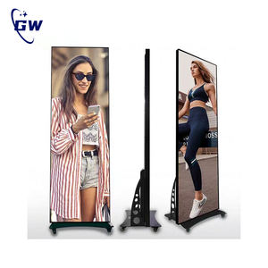 Écran LED sur pied en aluminium P1.53-P3 avec options personnalisées pour utilisation en centre commercial, intérieur/extérieur, garantie de 5 ans - Product Image 1