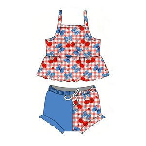 BSSO1910 RTS Boutique Conjunto de ropa de camuflaje para bebé, conjunto de verano de manga corta, conjunto al por mayor - Product Image 6