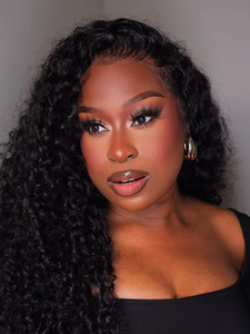 Alipearl Perruque Lagos <span class=keywords><strong>M</strong></span> Hairline Deep <span class=keywords><strong>Wave</strong></span> 6x8 Glueless Lace Front Wig Ready to Go Pre Cut & Plucked Bouncy Full Curls Look volumineux - Product Image 4