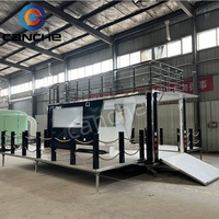 Camion et remorque de performance utilisés plate-forme de scène portable remorque de scène mobile pour concert