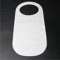 Tablier jetable épais en non-tissé, imperméable et résistant à l'huile, bavoir sans manches à nouer autour du cou pour adulte