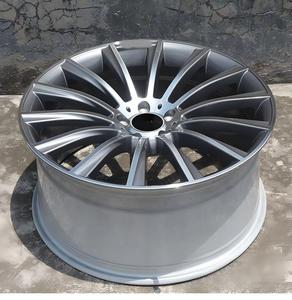 Rines <span class=keywords><strong>de</strong></span> Aleación <span class=keywords><strong>de</strong></span> Aluminio para Automóvil, Acabado Brillante Color Gris Metálico, Diseño Multirradio 5x112, Rines <span class=keywords><strong>de</strong></span> 22 Pulgadas, ET 32/45 mm, para <span class=keywords><strong>Porsche</strong></span> - Product Image 5