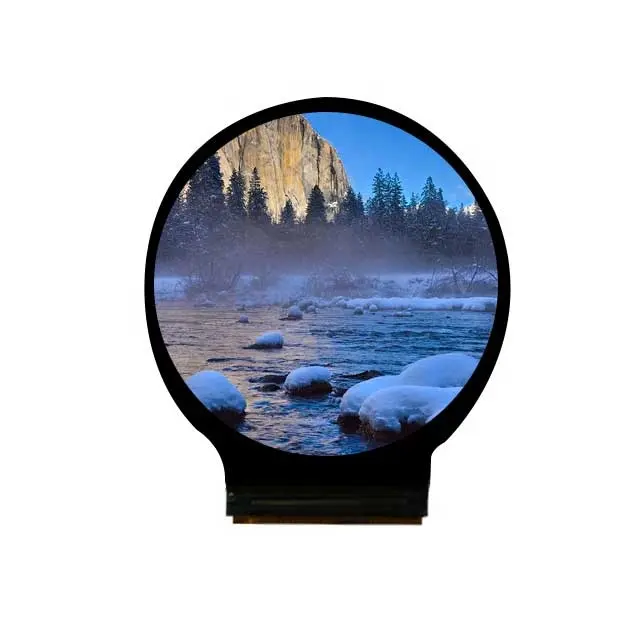 2023 KH custom touch screen hd circular display 3.4 5.5 23 25 inch LCD advertising media display touch monitor round LCD