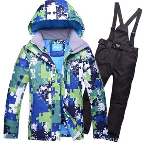 Veste de <span class=keywords><strong>ski</strong></span> imperméable pour hommes, personnalisée, pour le <span class=keywords><strong>sport</strong></span> en plein air, tenue de <span class=keywords><strong>ski</strong></span> et de neige, deux pièces, collection hiver - Product Image 3