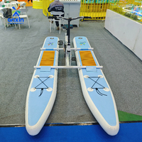 Bateau à pédales gonflable populaire pour une, deux ou trois personnes, vélo aquatique avec matériau PVC à double paroi, en vente