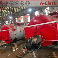 Chaudière à vapeur à mazout lourd 4 tonnes 1,0 MPa à 3 passages à foyer ouvert certifiée CE