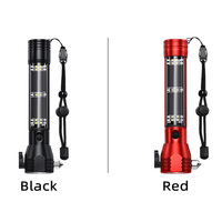 Marteau de sécurité multifonction rechargeable par USB, lampe torche LED, lampe de poche, échappatoire d'urgence automobile, lampe de secours solaire
