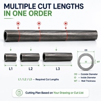 Service de découpe de tuyaux sans soudure en acier au carbone sur mesure Dinto – Découpes de tubes de longueurs multiples, débavurage disponible, usinage CNC