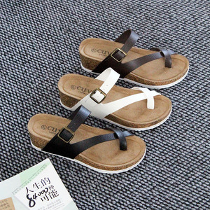 Sandalias de Tacón Abierto de Verano de Alta Calidad para Mujer, Estilo Nuevo, Pantuflas para Exteriores Antiolor, con Aumento de Altura - Product Image 1