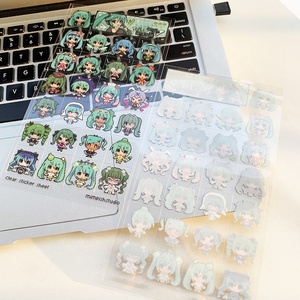 من السهل تقشير متعددة تصميم مخصص مزدوج طبقة بيضاء واضحة شفافة ورقة ملصقا - Product Image 6