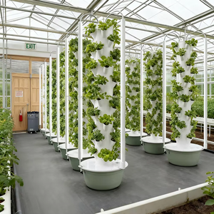 Torre Hidropónica Vertical <span class=keywords><strong>de</strong></span> 5 Niveles con Luz LED <span class=keywords><strong>de</strong></span> Cultivo, Sistema <span class=keywords><strong>de</strong></span> Cultivo Interior sin Suelo para Vegetales y Hierbas - Product Image 4