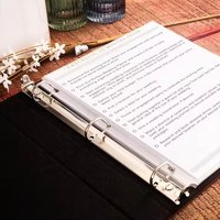 Personalisiertes Blanko-Dreiringbuch Anpassbares Büro-Firmengeschenk Großhandel A4-Format Lasergravur Möglich