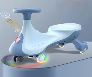 Nuevo Coche de Juguete 3 en 1 Multifuncional y Duradero de Plástico para Niños con Ruedas Silenciosas con Luces Intermitentes y Música - Product Image 2