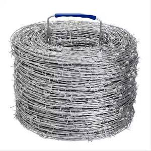 High Quality Galvanized Iron <b>Wire</b> <b>Barbed</b> <b>Wire</b> Mesh Roll 2.2mm-2.7mm Railway Use Coil - Product Image 3
