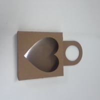 Boîte pliable en papier kraft recyclable de qualité alimentaire avec fenêtre, options de pelliculage mat et brillant