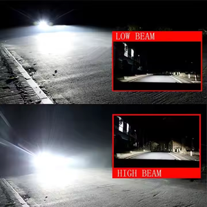 Kit de conversion de phares LED à 6 faces, ampoule H4 6000K 3000LM 12V pour motos et voitures - Product Image 5