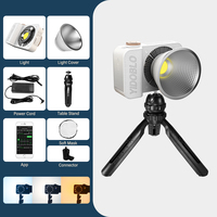 Lumière de remplissage cob de poche avec support de trépied Lumières de studio d'appareil photo 2700-7500k avec softbox alimenté par batterie photographie de maquillage en direct