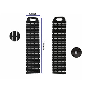 Tapis <span class=keywords><strong>de</strong></span> Traction réglable pour voiture, avec poignées en caoutchouc, pour le sable, la <span class=keywords><strong>boue</strong></span> et la neige, voie d'urgence - Product Image 3