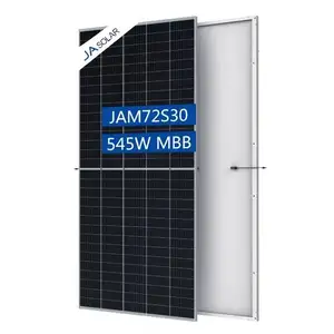 家用工业和商业使用JA太阳能电池板太阳能530W 535W 540W 545W 550W 555W Mbb单Perc单晶太阳能电池板