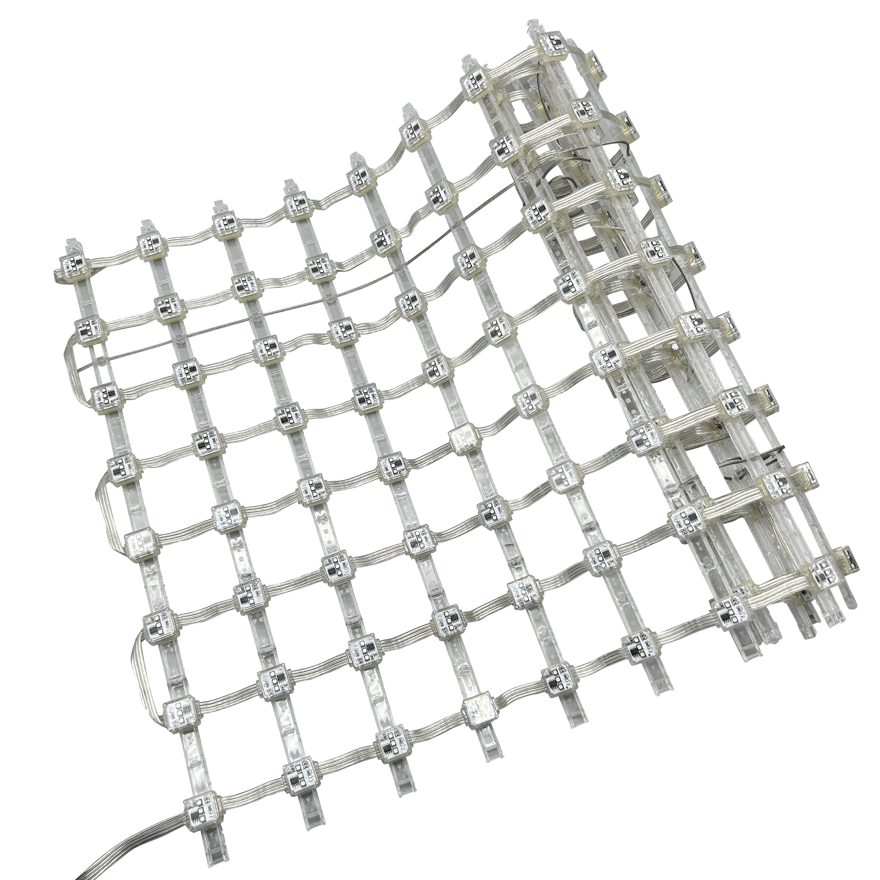 P100 Waterproof RGB LED Pixel Matrix Screen Addressable 20mm Mesh Lights Colour Emitting Led Point Lights for Building